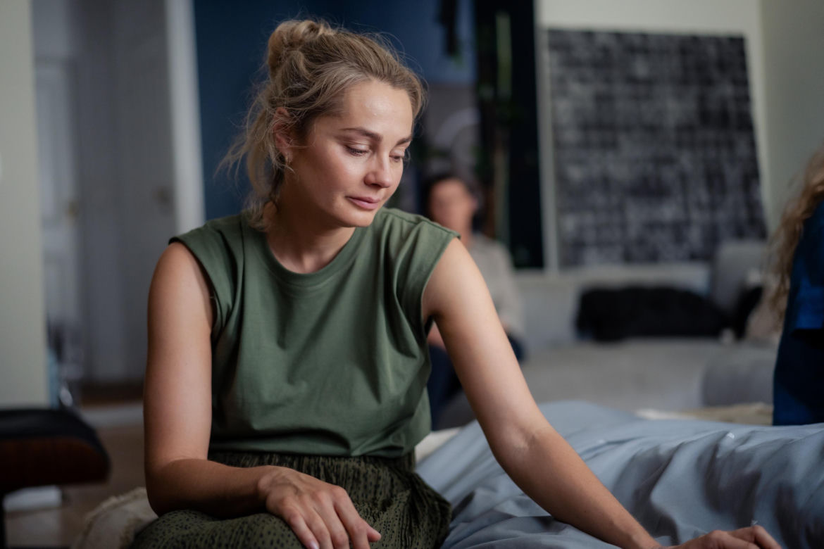 Przyjaciółki 22 sezon odc. 256. Zuza (Anita Sokołowska),  Inga (Małgorzata Socha)