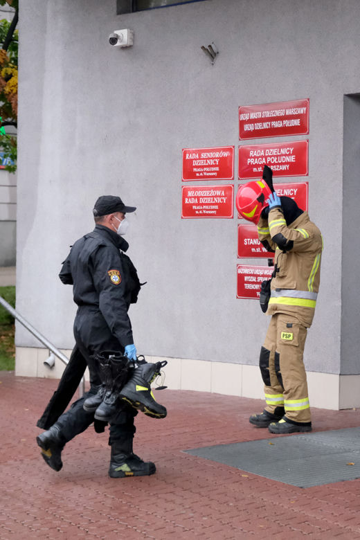 Alarm bombowy na Pradze-Południe 