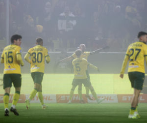 GKS Katowice - Pogoń Szczecin, zdjęcia kibiców i zawodników z meczu 17. kolejki PKO BP Ekstraklasy