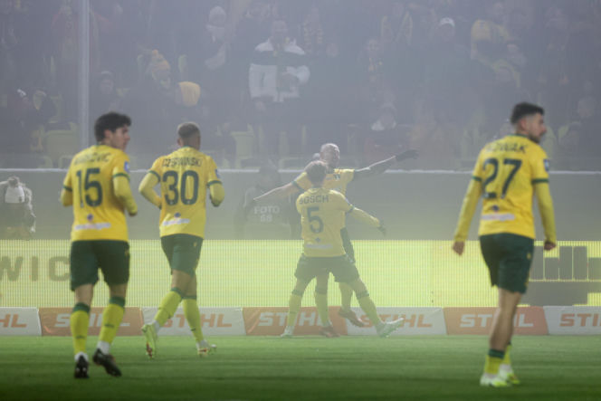 GKS Katowice - Pogoń Szczecin, zdjęcia kibiców i zawodników z meczu 17. kolejki PKO BP Ekstraklasy