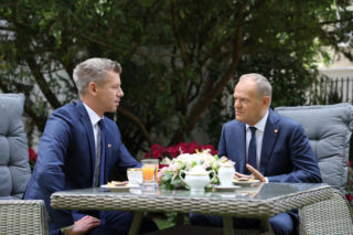 Spotkanie Donalda Tuska i Petera Magyara