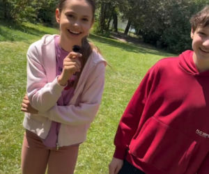 M jak miłość nowy sezon na planie. Franek (Jarosław Śmigielski), Hania (Wiktoria Basik)