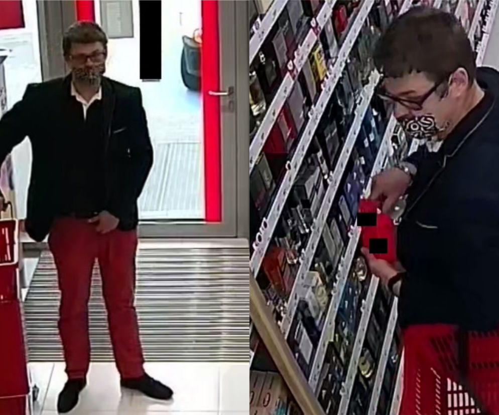 Złodziej drogich perfum poszukiwany! Policja z Nakła prosi o pomoc [ZDJĘCIA]
