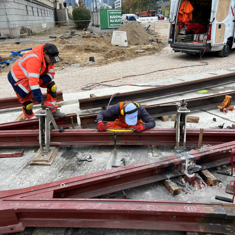 Budowa linii tramwajowej na ul. Kasprzaka w Warszawie