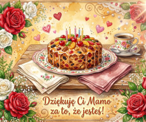 Kartka z życzeniami na Dzień Matki