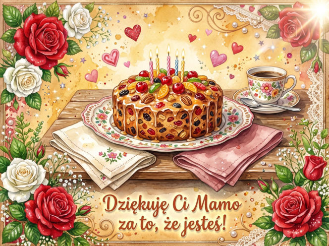Kartka z życzeniami na Dzień Matki