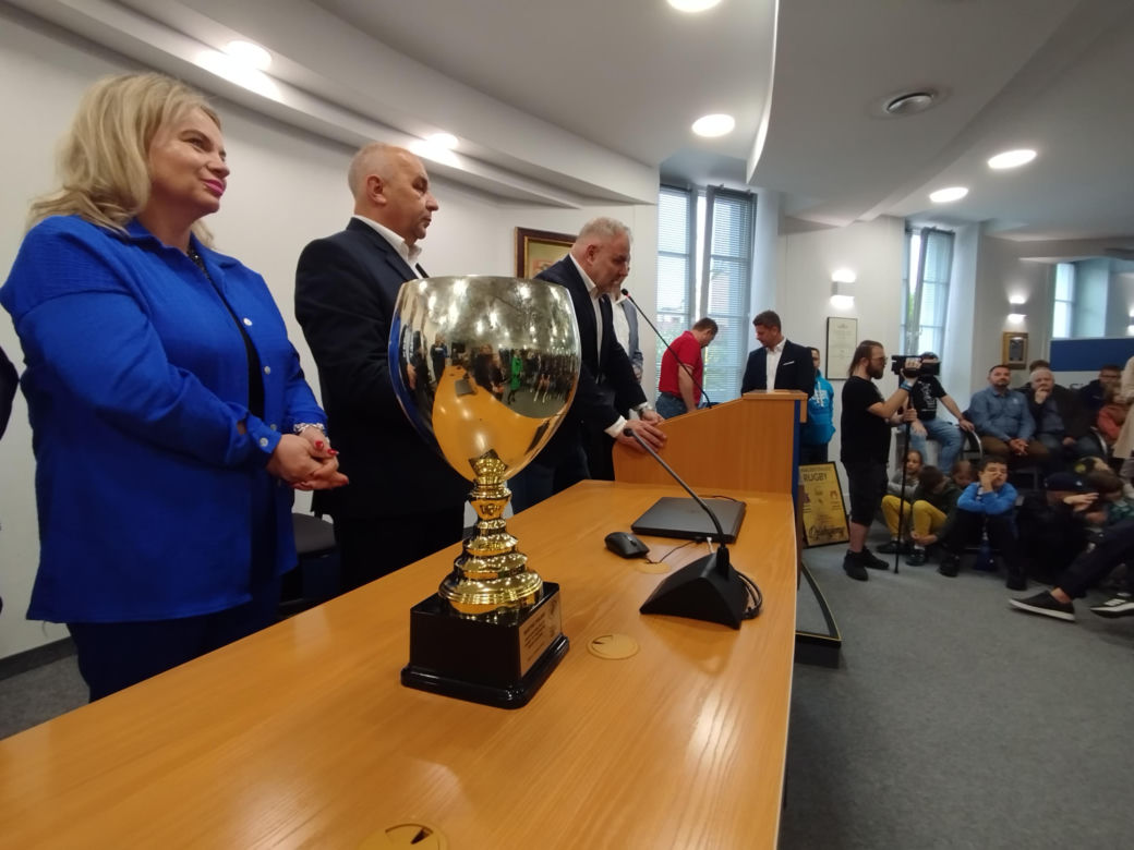 Społeczność sportowców i kibiców rugby z Siedlec uczciła największy z dotychczasowych sukcesów w historii klubu