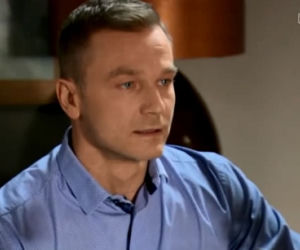 M jak miłość odc. 1135. Andrzej Budzyński (Krystian Wieczorek)