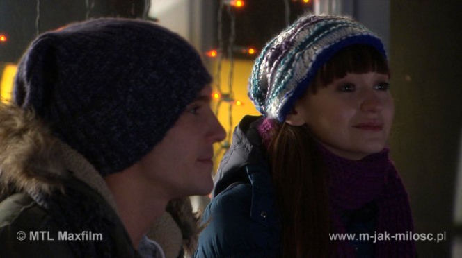M jak miłość odc. 1054. Marcin (Mikołaj Roznerski), Janka (Joanna Osyda)