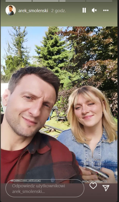 M jak miłość po wakacjach 2022. Bartek (Arkadiusz Smoleński), Ula (Iga Krefft)