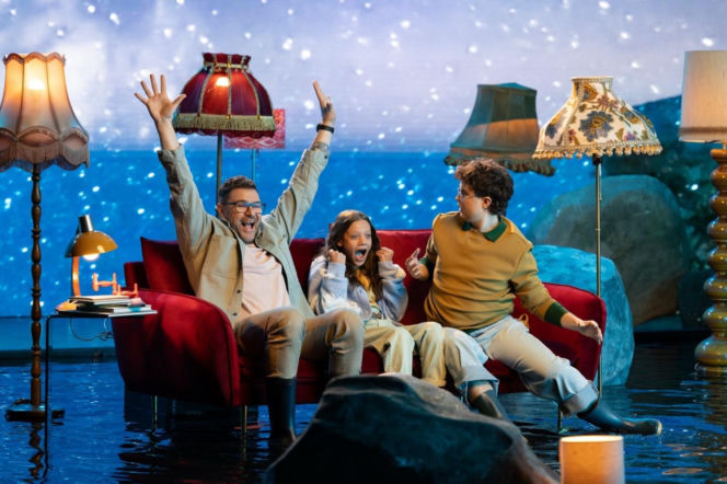 Rodzinka.pl 18 sezon wiosenny spot TVP 2026. Ludwik (Tomasz Karolak), Maja (Emma Pokromska), Kacper (Mateusz Pawłowski)