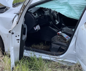Auto kilka razy koziołkowało. Za kierownicą pijany ojciec. Pasażerką była jego maleńka córeczka