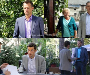 M jak MIŁOŚĆ. Marek (Kacper Kuszewski), Michał Łagoda (Paweł Okraska), Artur (Robert Moskwa), Barbara (Teresa Lipowska)