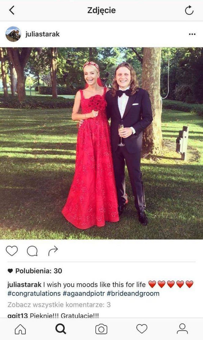 Ślub Agnieszki Szulim i Piotra Staraka