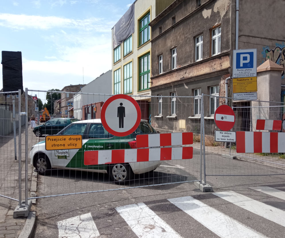Zamknięta ul. Królowej Jadwigi