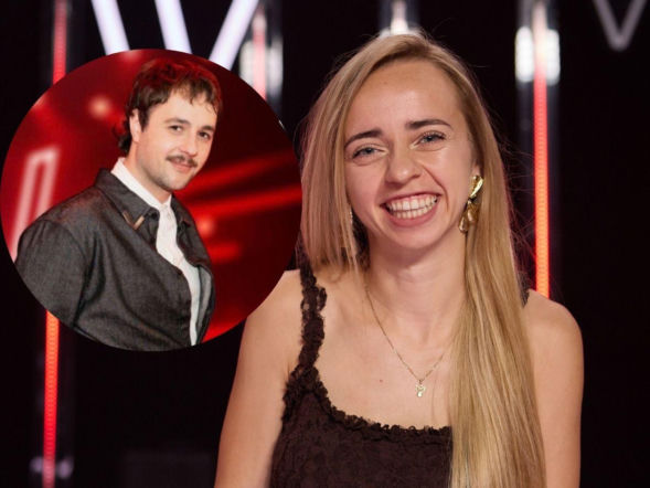 Zwycięzca The Voice wrócił na plan z przyjaciółką. Odwróciły się wszystkie fotele