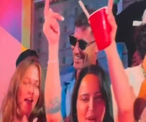 Lewandowscy i Szczęśni na koncercie Bad Bunny'ego