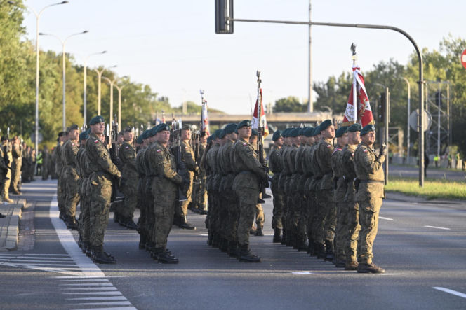 Próba generalna defilady wojskowej w Warszawie