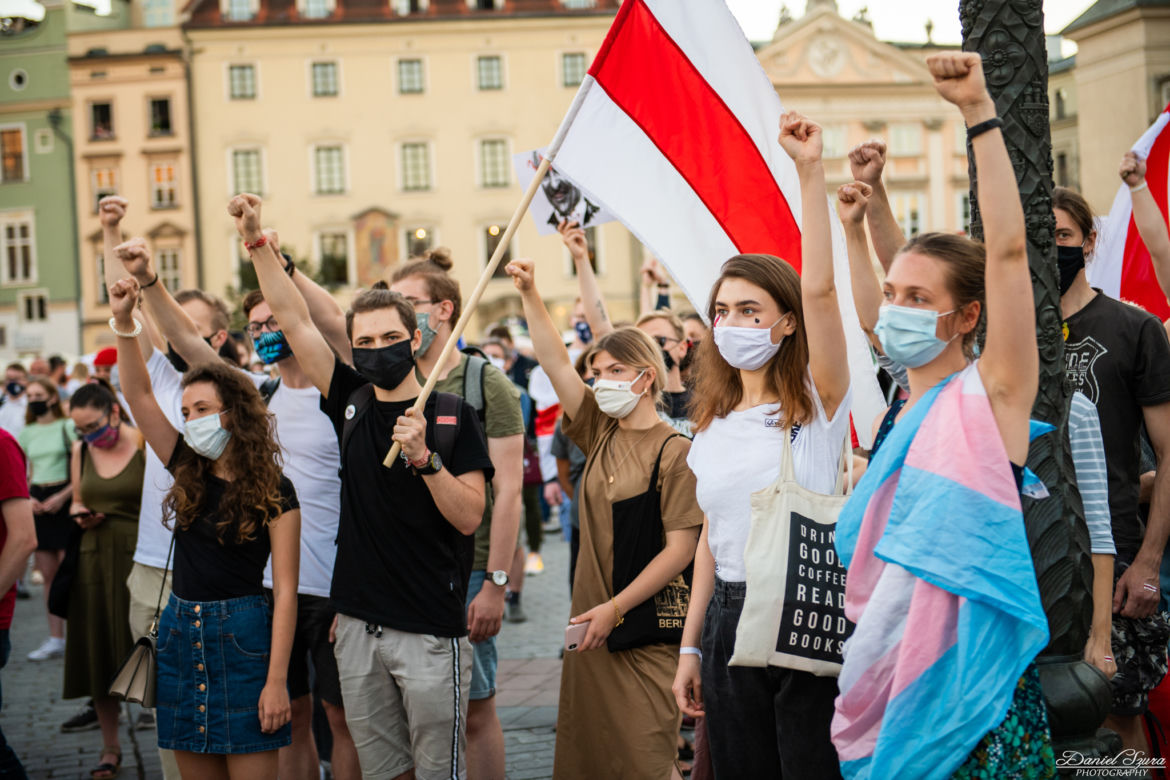 Kraków solidarny z Białorusią