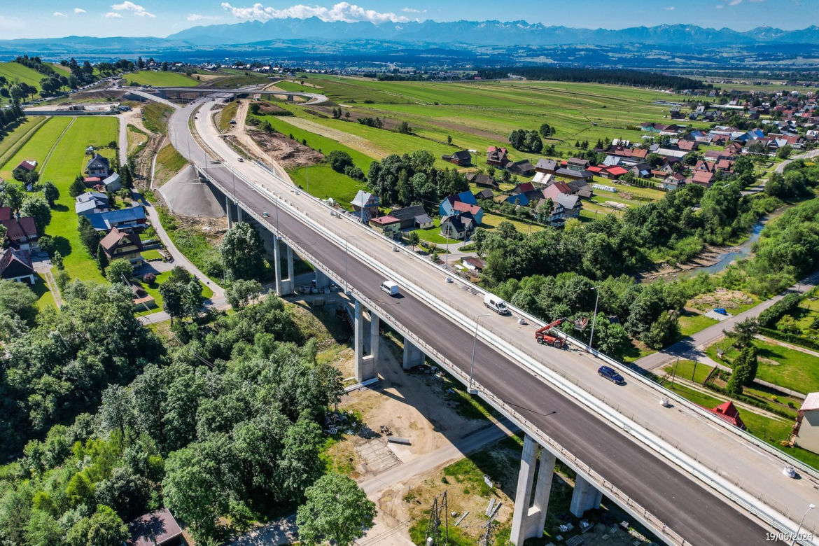 Budowa zakopianki DK 47 Rzdzawka - Nowy Targ - czerwiec 2024
