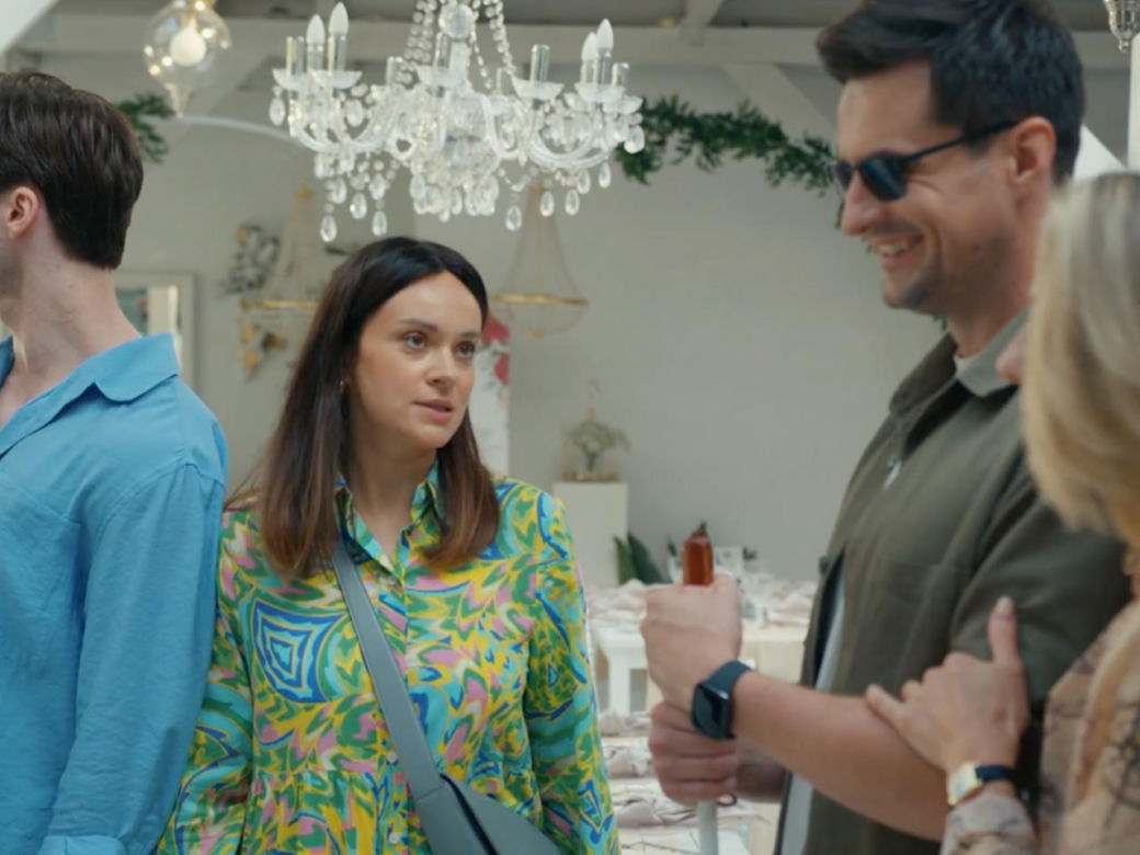 Barwy szczęścia, odcinek 3133: Malwina (Joanna Gleń), Herman (Maciej Raniszewski), Natalia (Maria Dejmek), Cezary  (Marcel Opaliński)