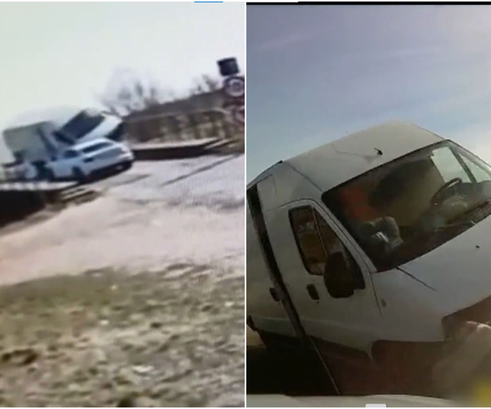 Jechał busem prosto na audi, a na moście pod Elblągiem nie było miejsca! Przykład totalnej bezmyślności [WIDEO, ZDJĘCIA]