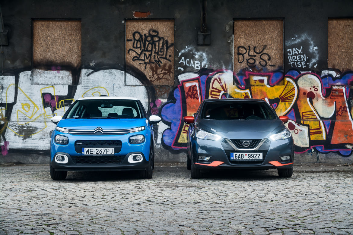 Citroen C3 1.2 82 KM Shine vs. Nissan Micra 0.9 IG-T Tekna