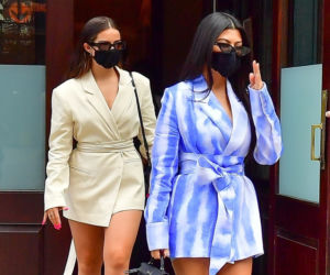 Kourtney Kardashian w marynarce Eppram od Maffashion