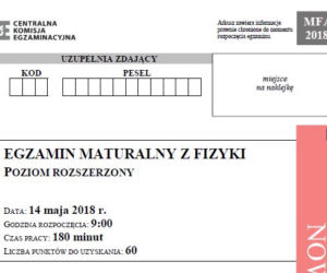 fizyka rozszerzona - arkusze maturalne