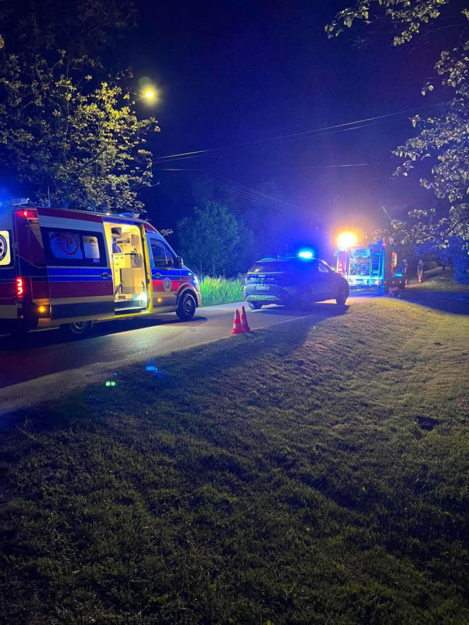 Groźny wypadek w Wietrzychowicach. Kierujący quadem zabrany do szpitala śmigłowcem LPR