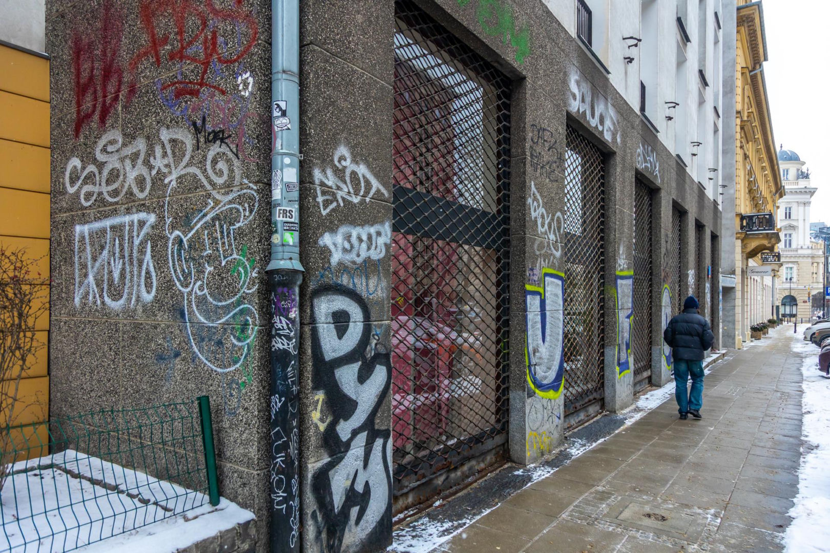 Graffiti w centrum Warszawy w 2026 r.