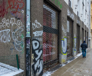 Graffiti w centrum Warszawy w 2026 r.