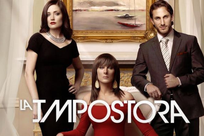 Niewinna intryga. Blanca (Lisette Morelos), Eduardo (Sebastian Zurita), Raquel (Christian Bach)