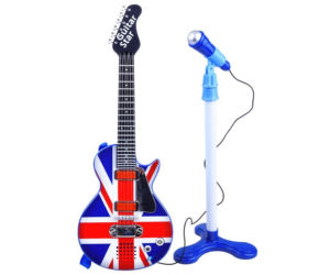 Gitara i mikrofon zabawkowy dla dzieci
