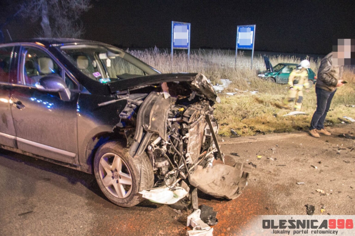 Groźny wypadek w Jenkowicach pod Oleśnicą