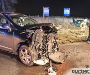Groźny wypadek w Jenkowicach pod Oleśnicą