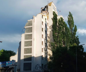 Rozbiórka Domu Marynarza - lipiec 2020