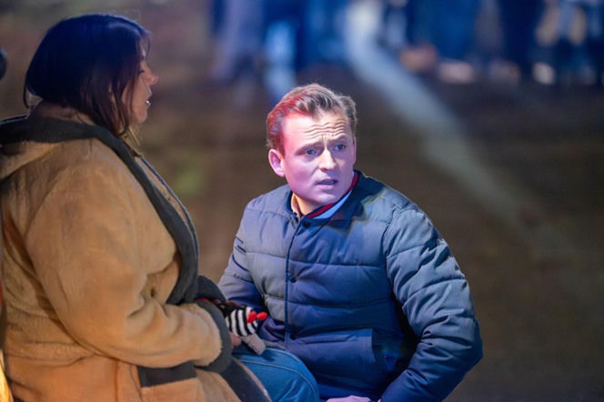 Pierwsza miłość, odcinek 4143: Maurycy (Dawid Dziarkowski) i Lucynka (Delfina Wilkońska)