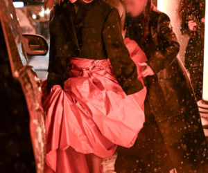 Anna Lewandowska wychodzi z Gali Mistrzów Sportu