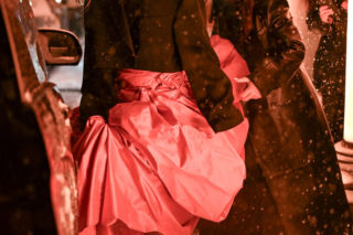 Anna Lewandowska wychodzi z Gali Mistrzów Sportu