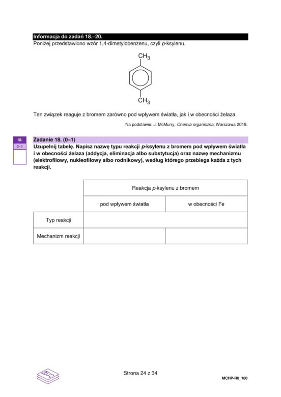 Matura 2025 chemia rozszerzona - arkusz CKE 16.05.2025 - Formuła 2023