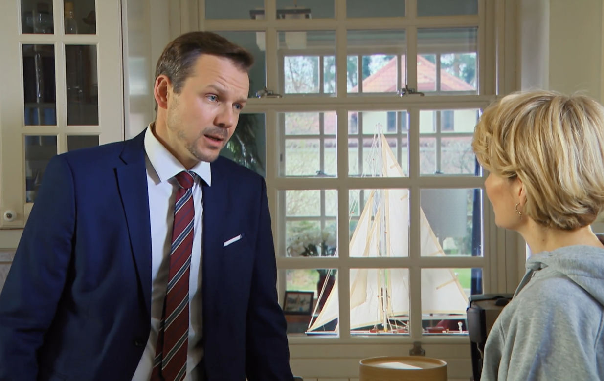 Barwy szczęścia, odcinek 2697: Bożena (Marieta Żukowska), Bruno (Lesław Żurek)