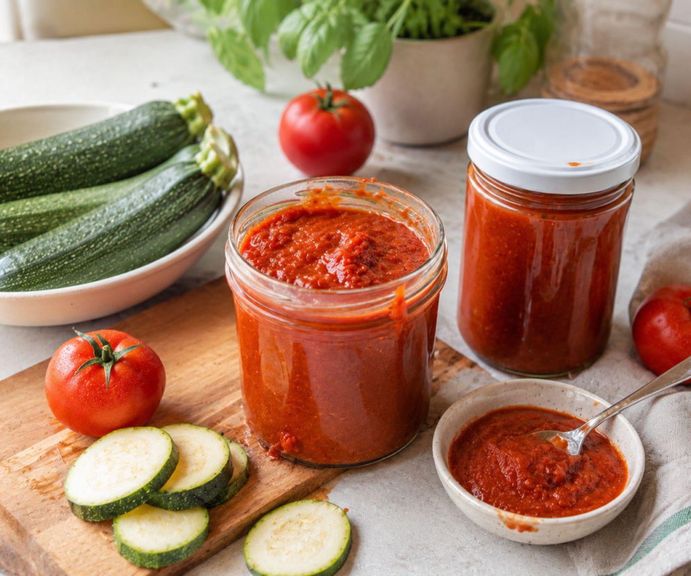 Ketchup z cukinii robi furorę w domowych spiżarniach. Lepszy do kanapek niż niejeden sklepowy sos