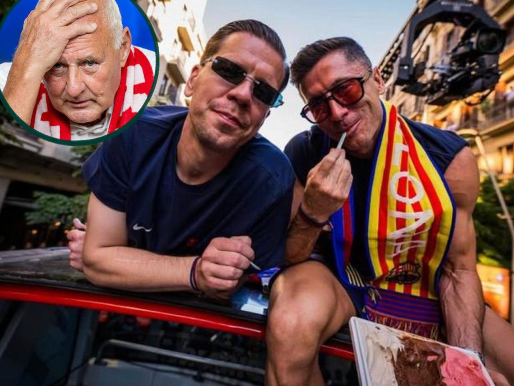 Bardzo radośni Lewandowski i Szczęsny parodiowali Tomaszewskiego! "Lewy" zaczął mówić o jego córce