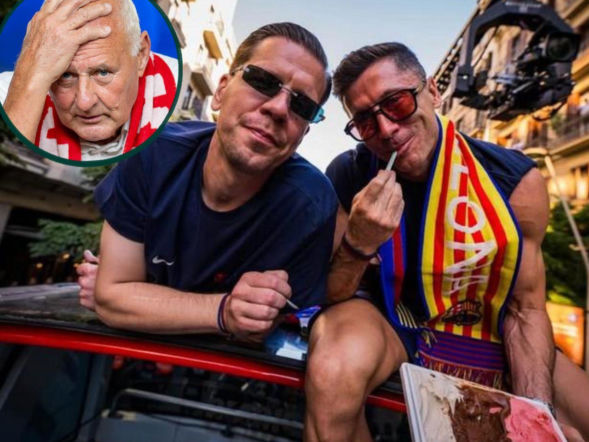 Bardzo radośni Lewandowski i Szczęsny parodiowali Tomaszewskiego! Lewy zaczął mówić o jego córce