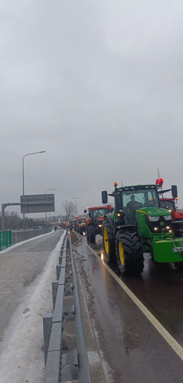 Protest rolników w Modliborzycach