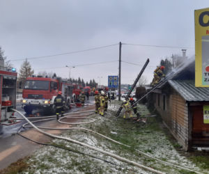 Pożar przy ul. Kwiatkowskiego w Tarnowie
