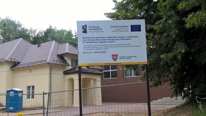 Budowa sali gimnastycznej w szkole podstawowej w Ujściu