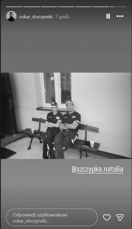 Barwy szczęścia nowy sezon na planie. Marcin Kodur (Oskar Stoczyński), Daria Michalak (Natalia Szczypka)