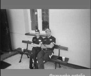 Barwy szczęścia nowy sezon na planie. Marcin Kodur (Oskar Stoczyński), Daria Michalak (Natalia Szczypka)